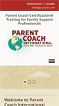 Mobile Screenshot of parentcoachinternational.com